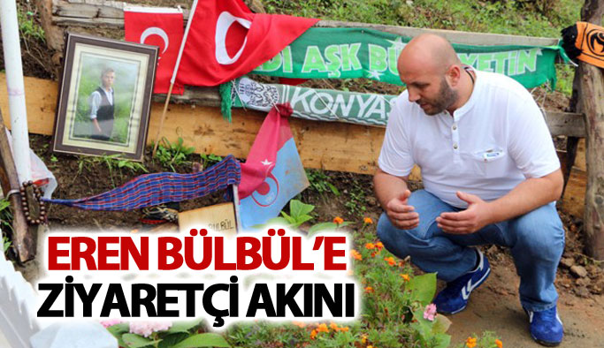 Şehit Eren Bülbül’ün mezarına ziyaretçi akını