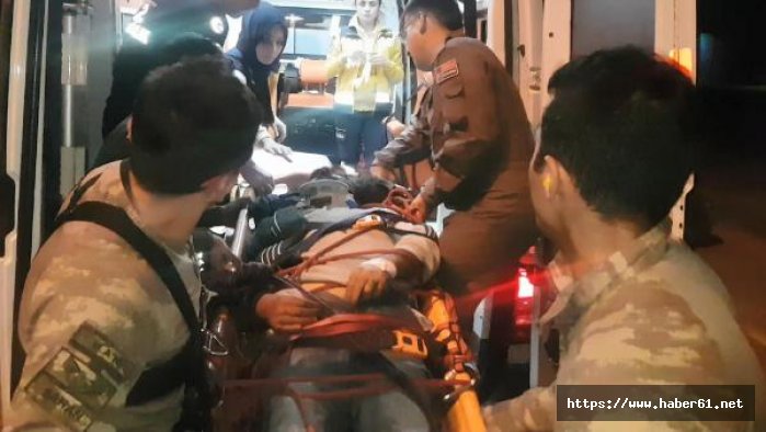 Yaylada yaralan vatandaşın imdadına mehmetçik yetişti