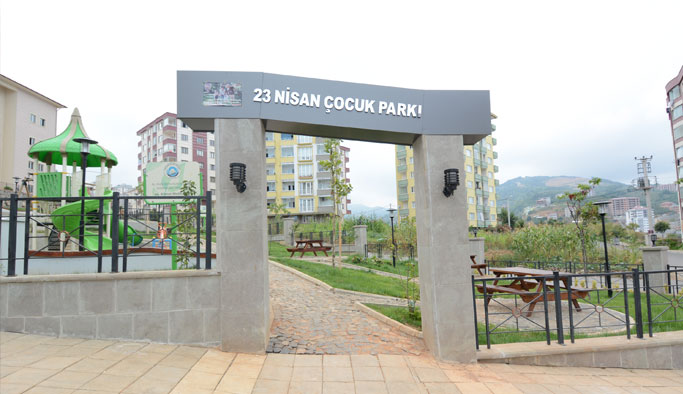 Ortahisar'dan çocuklar için yeni bir oyun parkı