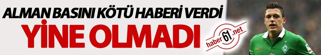 Trabzonspor'a Junuzovic'ten kötü haber