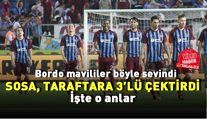 Sosa taraftarla buluştu, 3'lü çektirdi