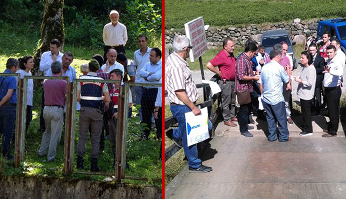 Rize'de HES bitti, mahkemenin keşif heyeti geldi