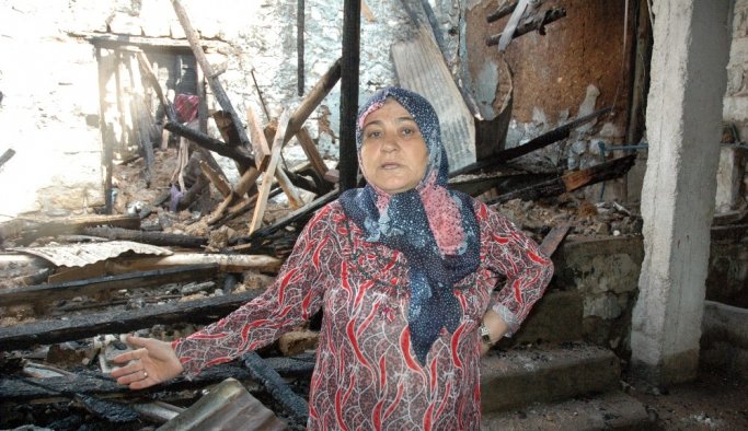 Savaştan kaçtılar Suriyeliler yangından son anda kurtuldular