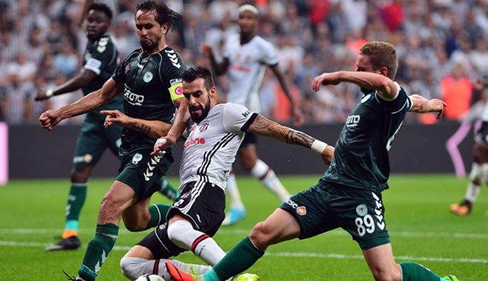Beşiktaş Konyaspor'u geçti