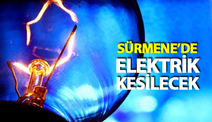 Sürmene'de elektrik kesintisi