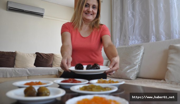 Çam kozalağından reçel yaptı