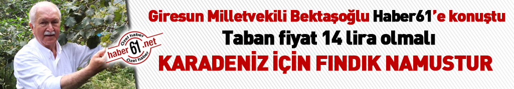 CHP Milletvekili Bektaşoğlu: Fındık Karadeniz'in sembolüdür, namusudur