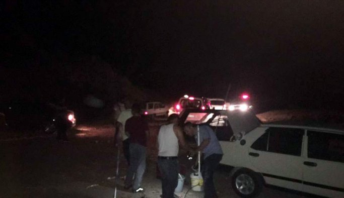 Yüzlerce balığı gece yarısı kurtardılar