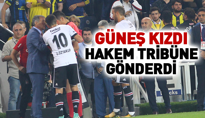 Şenol Güneş'e şok! Tribüne gönderildi