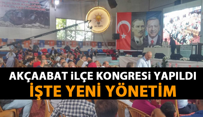 AK Parti Akçaabat 6. Olağan Kongresi gerçekleştirildi