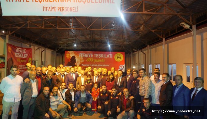 Gümrükçüoğlu, itfaiye teşkilatı ile bir araya geldi