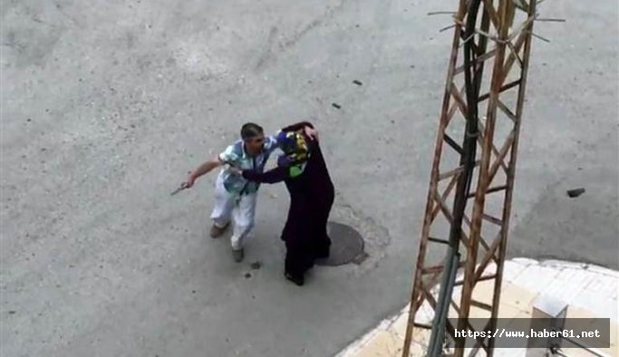 Kocası kaçtı, saldırganla baş başa kaldı