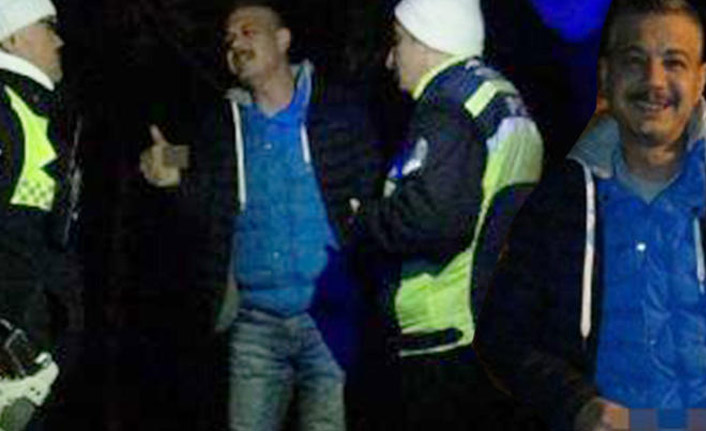 Alkollü yakalanınca sürücü koltuğundan...