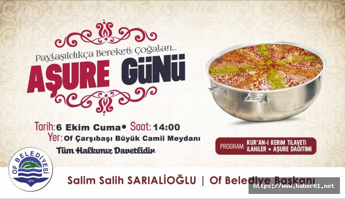 Of'ta aşureye davet