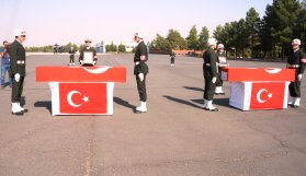 Şehit korucular törenle uğurlandı