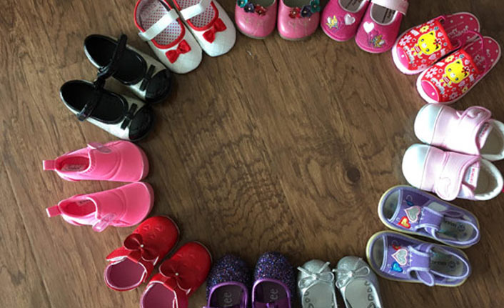 Evinden 70 çift çocuk ayakkabısı çıktı!