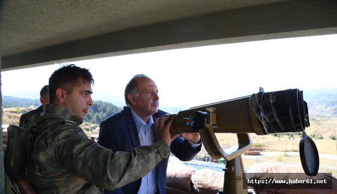 Vali Doğanay, sınır karakolunda