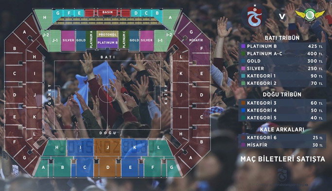 Trabzonspor–Akhisarspor maçının biletleri satışa sunuldu