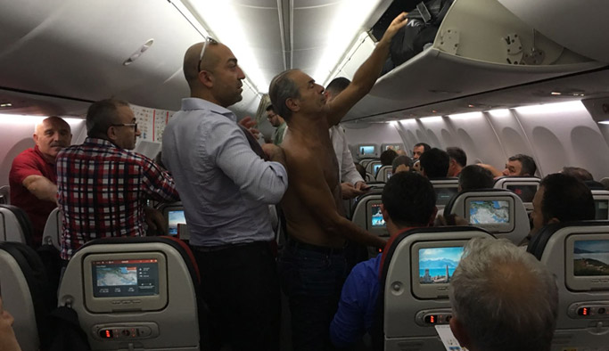 Trabzonspor uçağında klima krizi