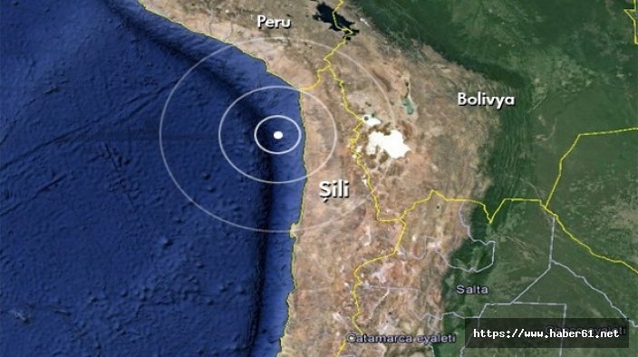 Şili'de deprem!