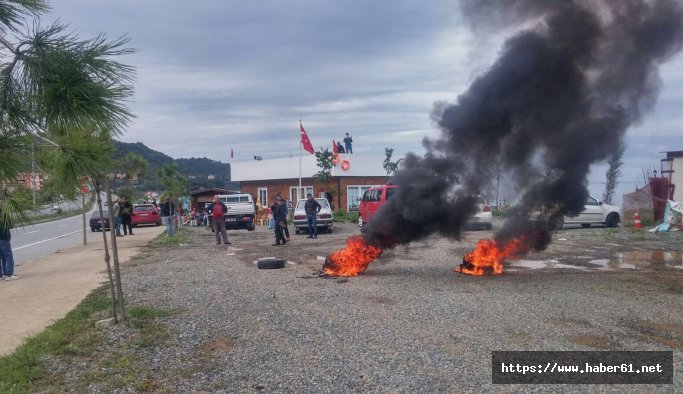 Trabzon'da yıkım gerginliği! Ortalığı ateşe verdi