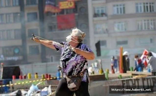 Gezi olaylarının 'sapanlı teyze'si tutuklandı