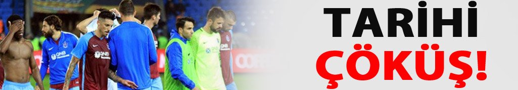 Trabzonspor'da tarihi çöküş