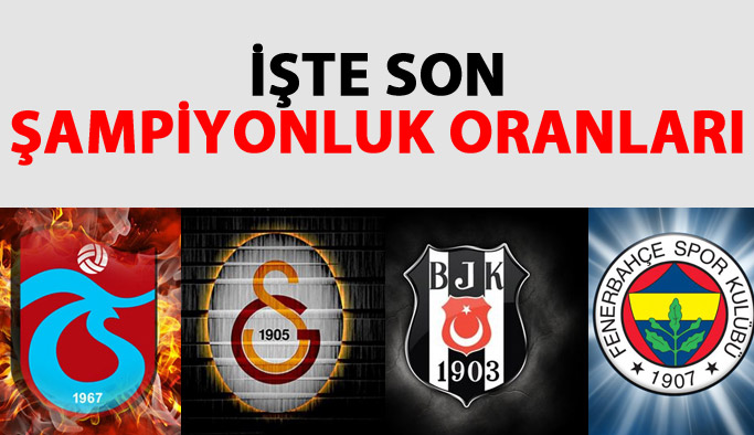 İşte son şampiyonluk oranları - 19.10.2017