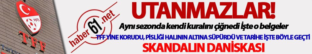 TFF yine skandal bir karara imza attı
