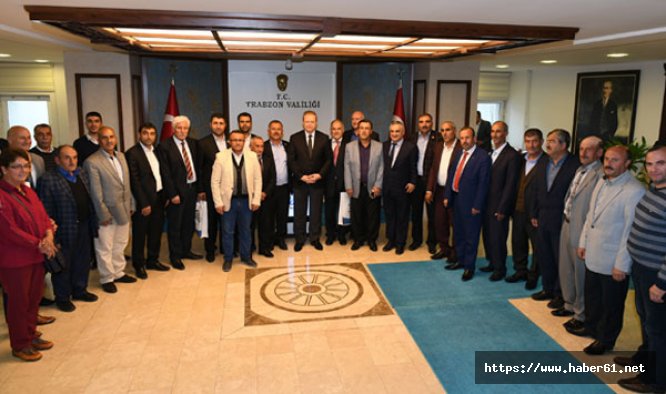 Hasköy muhtarlarından Vali Yavuz'a ziyaret