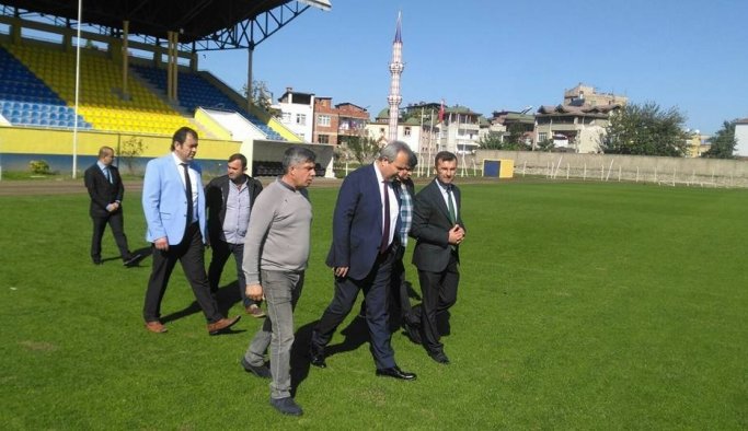 Fatsa Şehir Stadında yenile çalışmaları