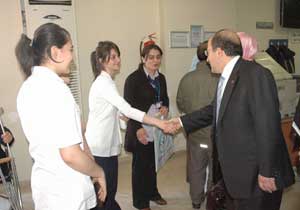 Gümrükçüoğlu hastanede