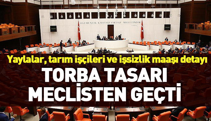 Torba Tasarı Meclis'ten geçti