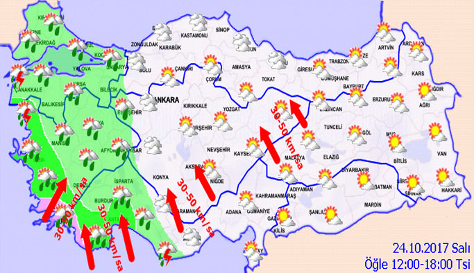 Trabzon'da hava nasıl olacak? 24.10.2017