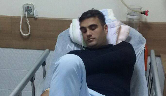 Trabzon'da oynanan karşılaşmada hakeme darp