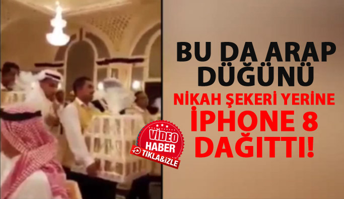 Düğünde İphone 8 dağıttı!