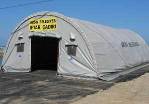 Arsin'de  İftar Çadırı Kuruldu