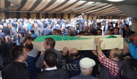 Trabzon'da şehit babasına son görev