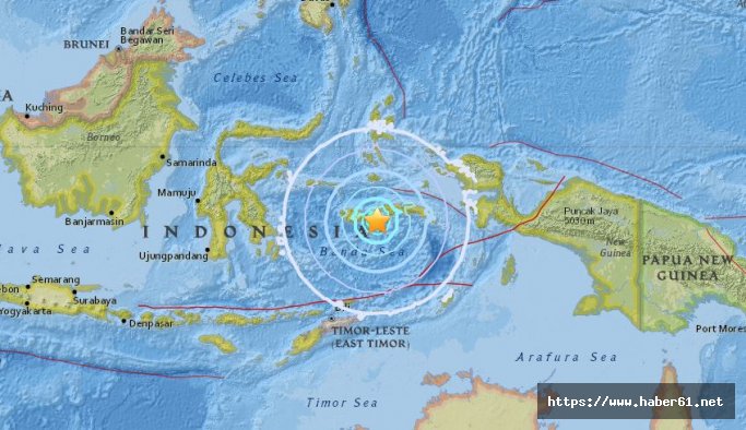 Endonezya'da 6.3 büyüklüğünde deprem