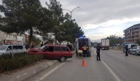 Trabzon'a gelirken kaza yaptı!