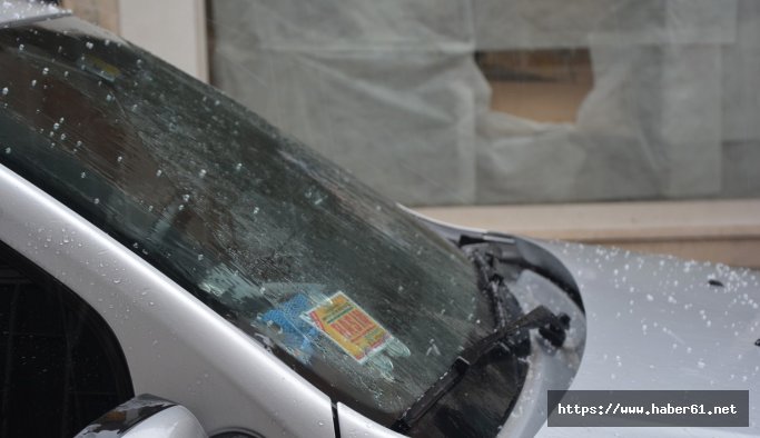 Sinop’ta dolu yağdı