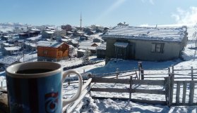 Sultanmurat Yaylası beyaza büründü