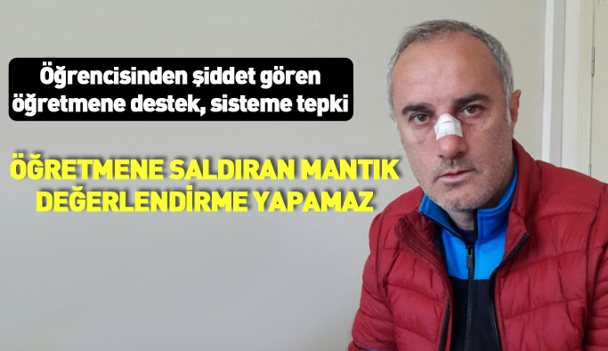 Trabzon'da darp edilen öğretmene bir destek daha