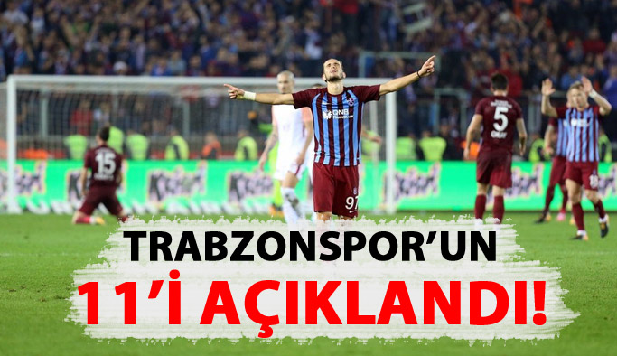 Trabzonspor'un Kayseri 11'i belli oldu