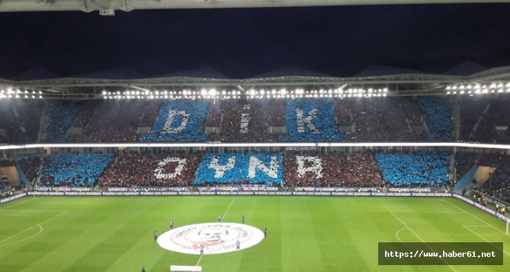 Trabzonspor'da taraftar görevini yaptı