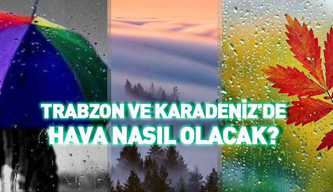 Trabzon ve Karadeniz'de hava durumu 09.11.2017