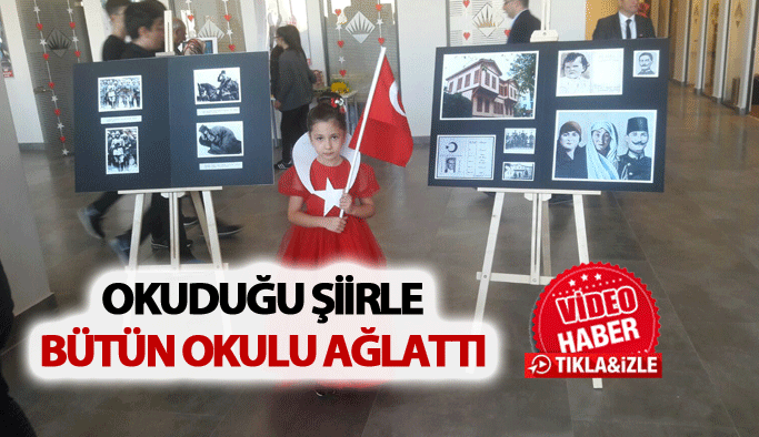 Trabzon'da minik öğrenci bütün okulu ağlattı