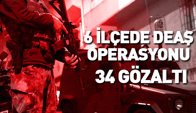 İstanbul'da DEAŞ operasyonu: 34 gözaltı
