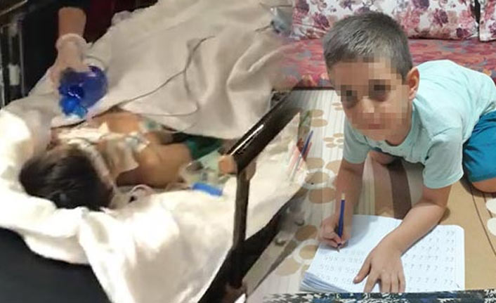 6 yaşındaki oğlunu hastanelik etti!