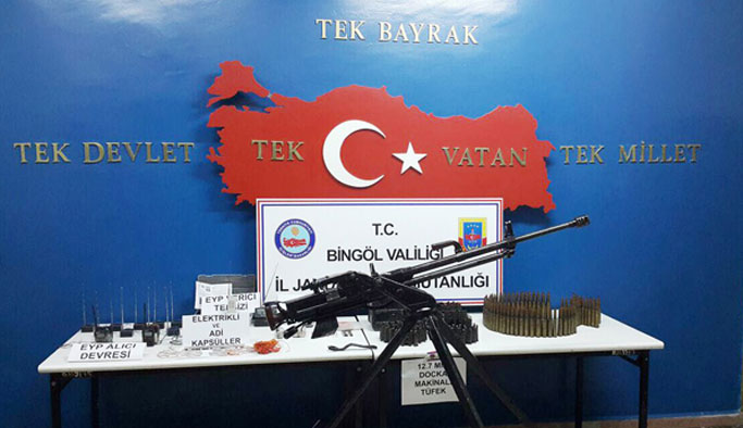 Terör örgütüne darbe.. siah ve yaşam malzemesi ele geçirildi. 15 Kasım 2017